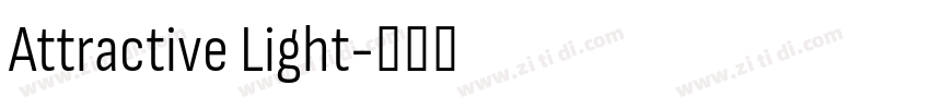 Attractive Light字体转换